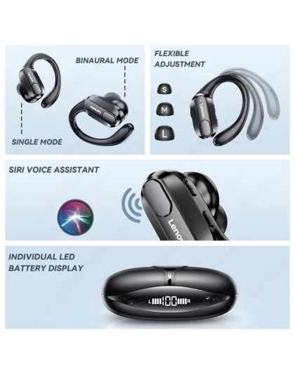 Lenovo XT80 Bluetooth 5.3 Earphones True Wireless Headphones with Mic Button
